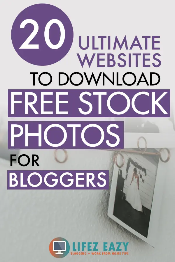 Pinterest pin for free photos