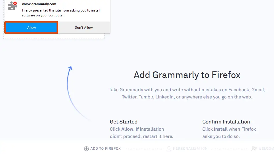 grammarly add