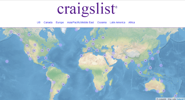 Craiglist website