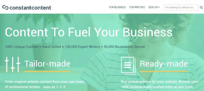 Constant-Content website