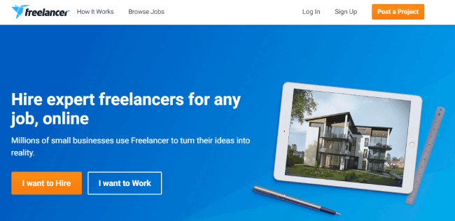 Freelancer website