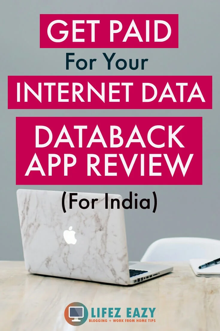 Pinterest pin for Databack app review