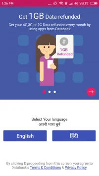 Databack Preferred language option