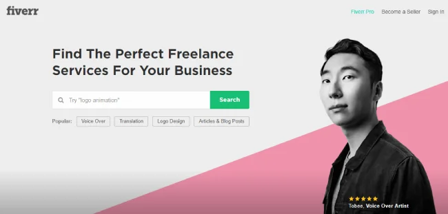 Fiverr website
