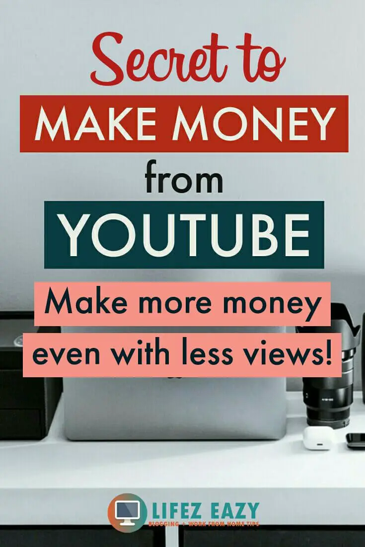 Pinterest pin for YouTube money 