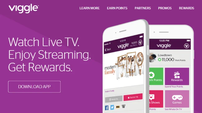 Screenshot of Viggle App
