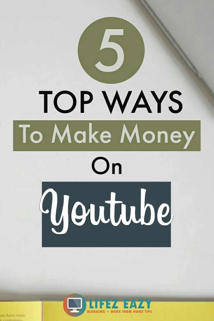 Pinterest pin for YouTube money ideas