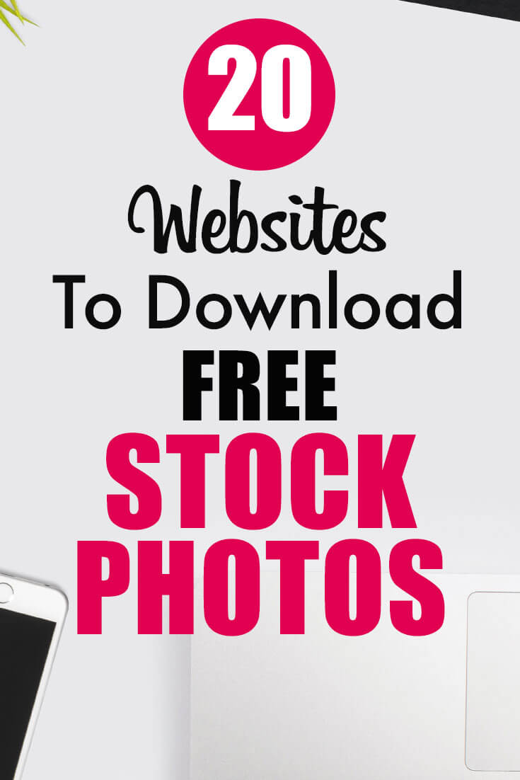 Pinterest pin for stock photo website