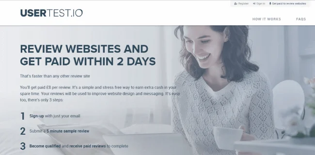 Usertest website