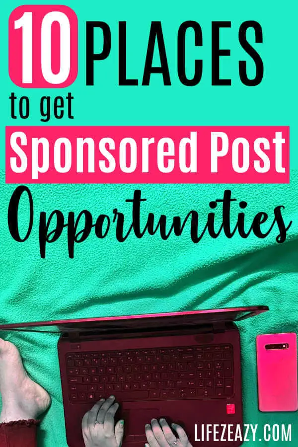 Where to find Sponsored blog post opportunities Pinterest Pin