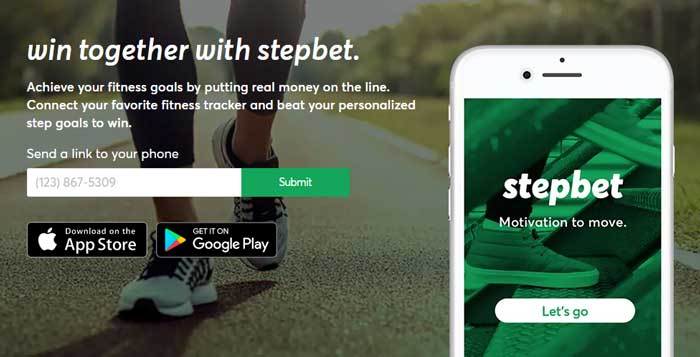 Screenshot of StepBet App