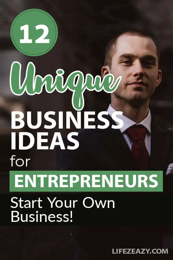 Unique Business Ideas Pin