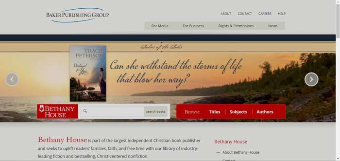 Bethany House website