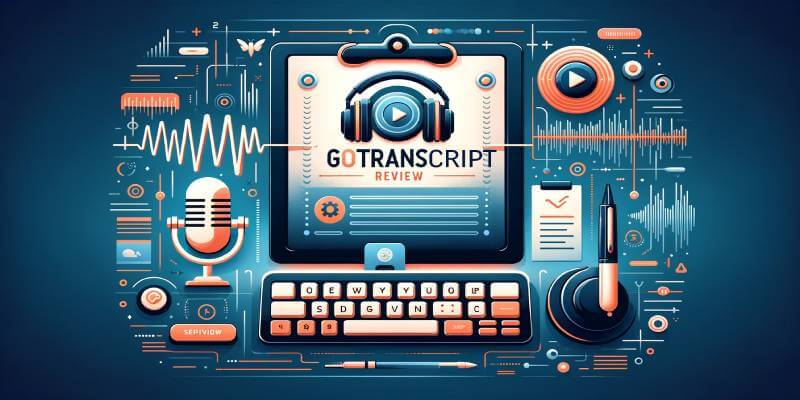 Blog post cover image for the topic "GoTranscript Review"