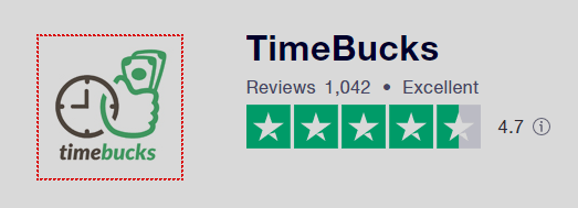 Timebucks TrustPilot Rating