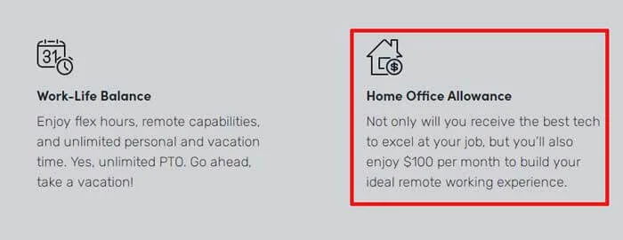 Home equipment provided by Formstack