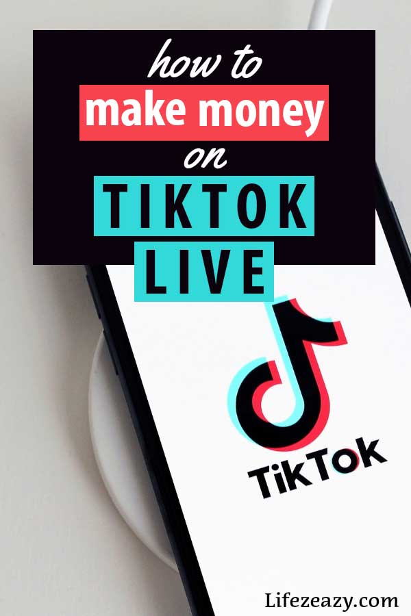 How to make money on TikTok live Pinterest pin