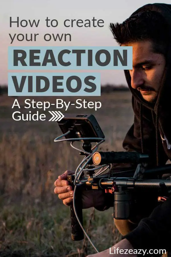 Pinterest pin for the post Make reaction videos