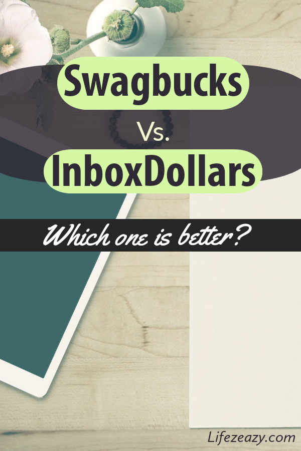 Swagbucks vs InboxDollars Pinterest pin