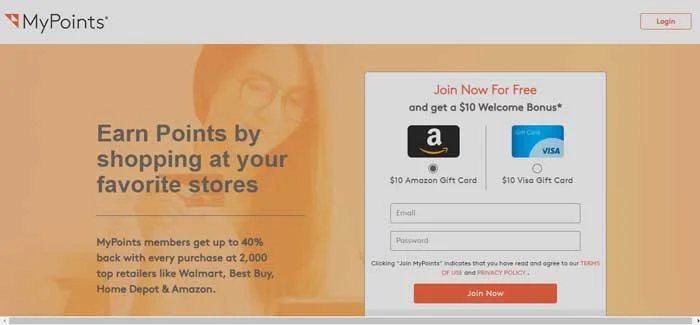 MyPoints website