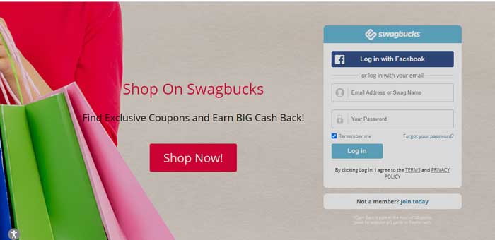 Swagbucks website