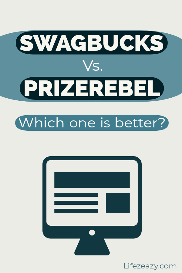 Swagbucks vs PrizeRebel Pinterest Pin