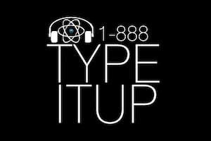 1-888-Type-it-up logo
