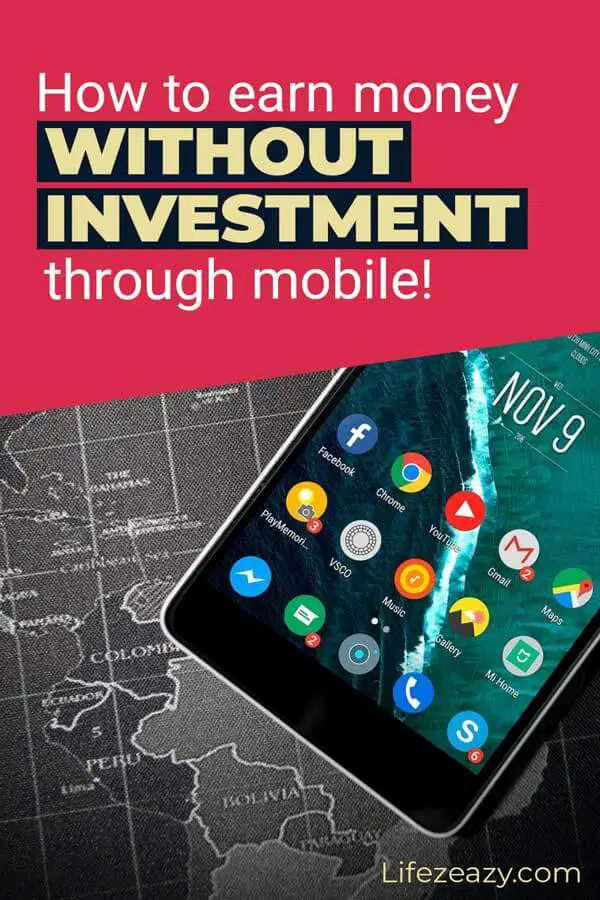 Pinterest pin for How to Earn Money Without Investment Through Mobile