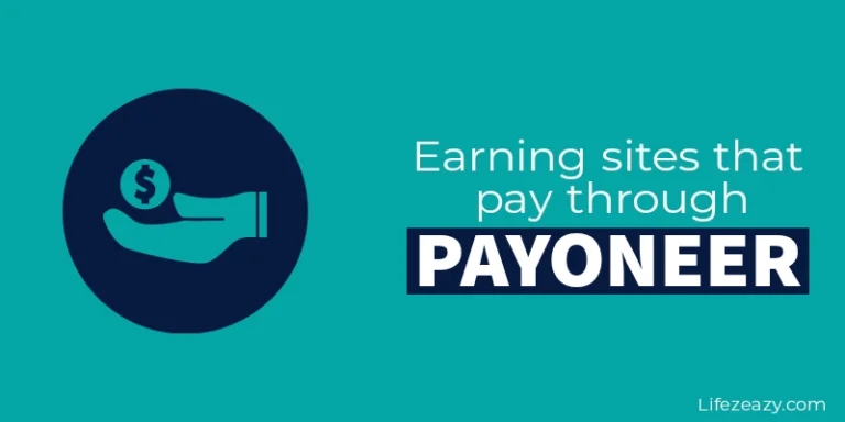 Cover for Earning sites that pay through Payoneer blog post