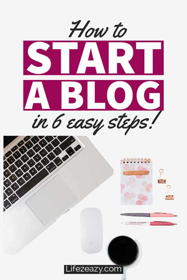 How to start a blog Pinterest pin