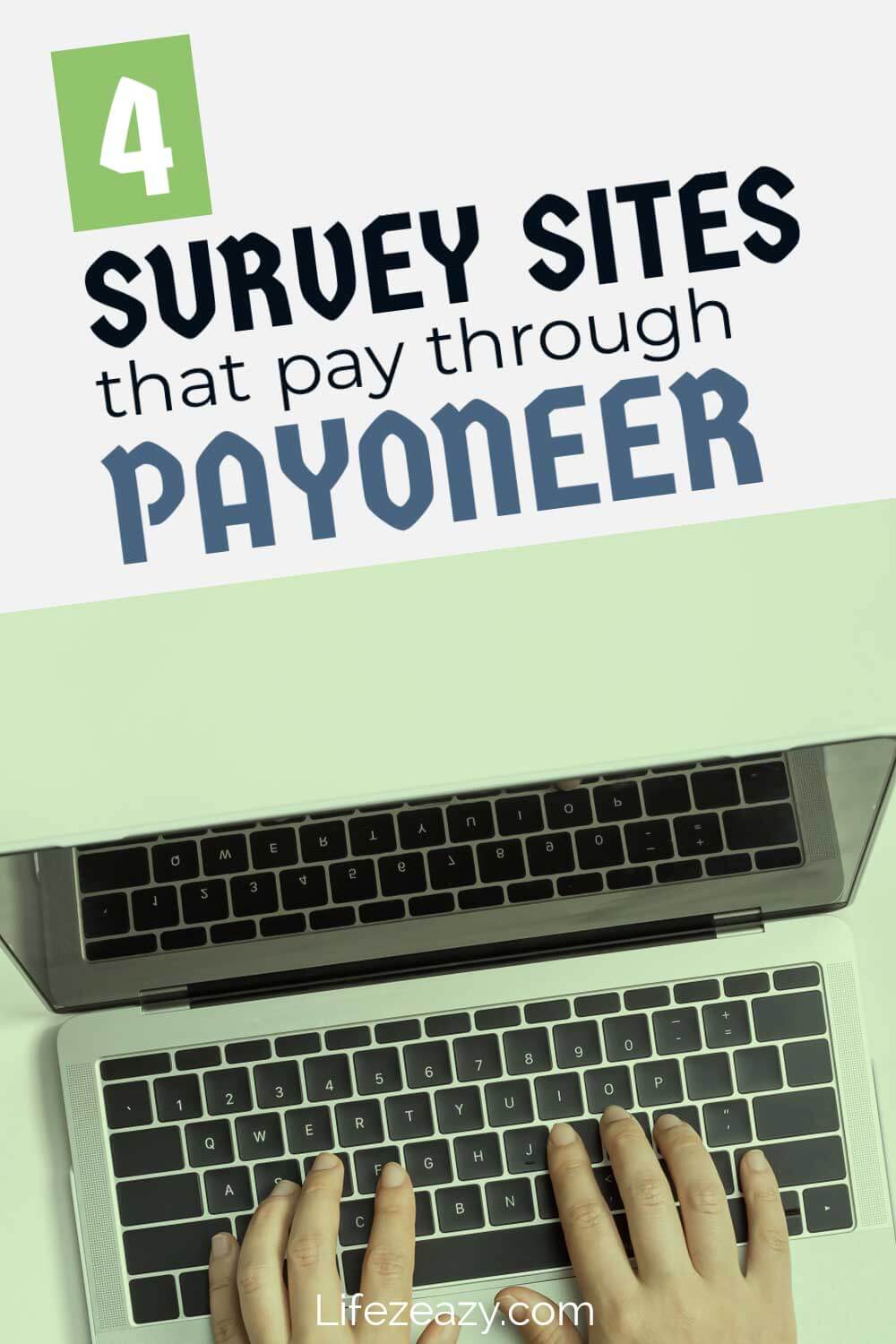 Survey sites that pay through Payoneer Pinterest pin
