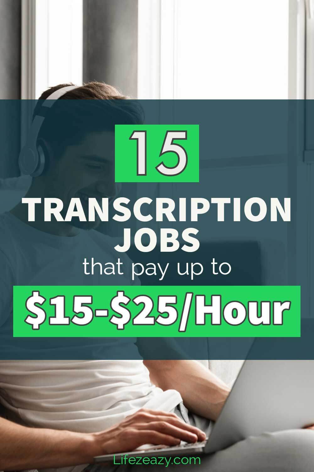 Transcription jobs that pay well