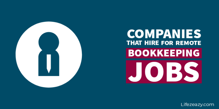 Companies that hire for remote bookkeeping jobs