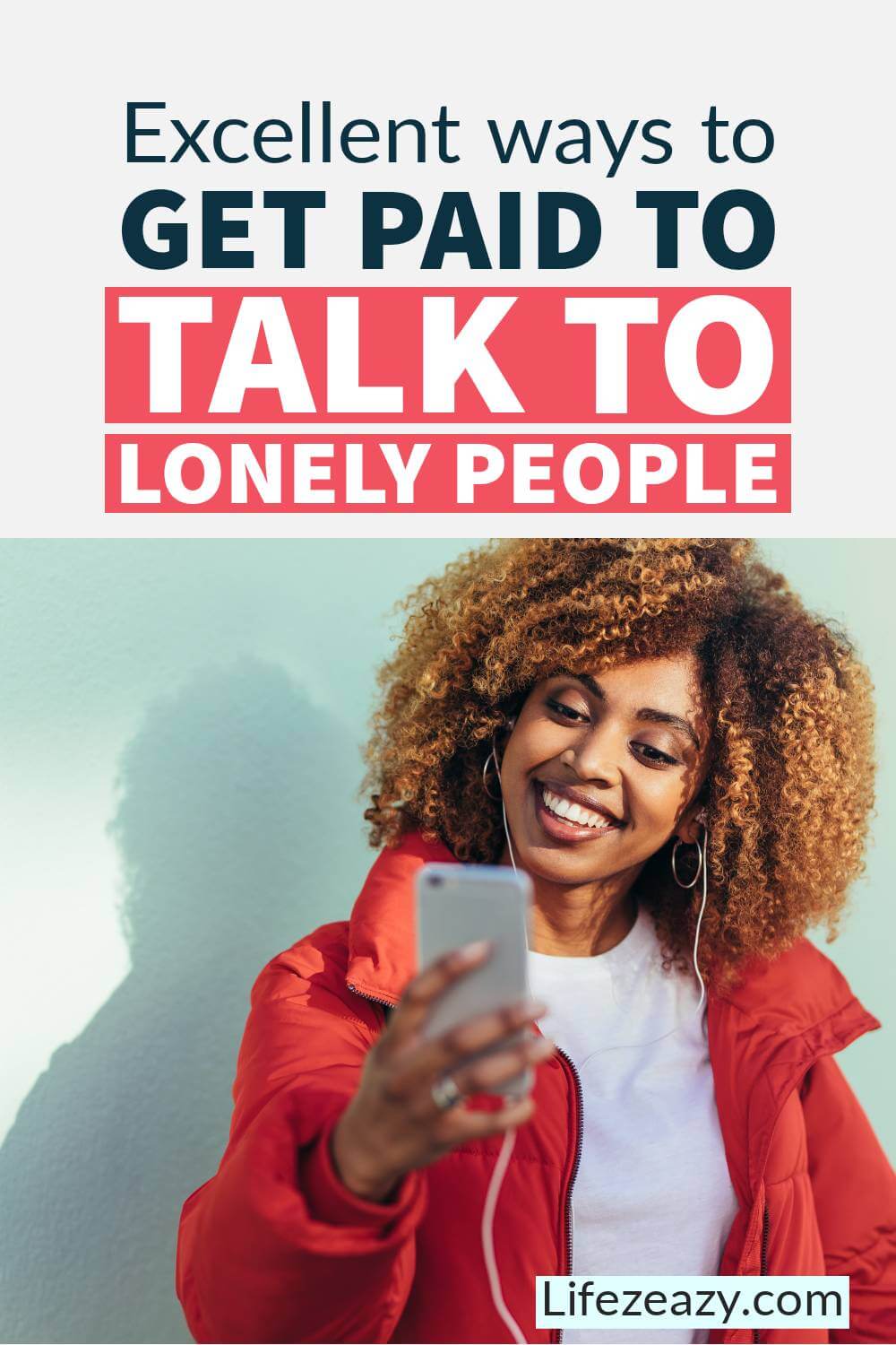 Get paid to talk to lonely people pin