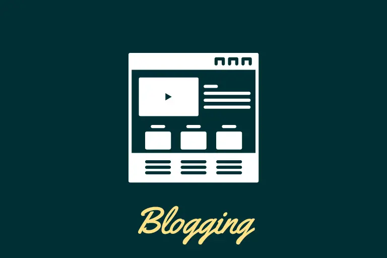 Blogging cover