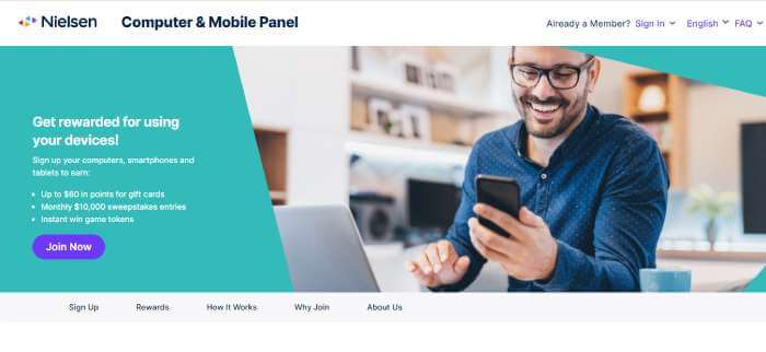 Nielsen computer and mobile panel website