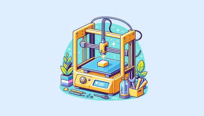 A vector illustration showcasing a CNC milling machine in a workshop environment, highlighting precision manufacturing.