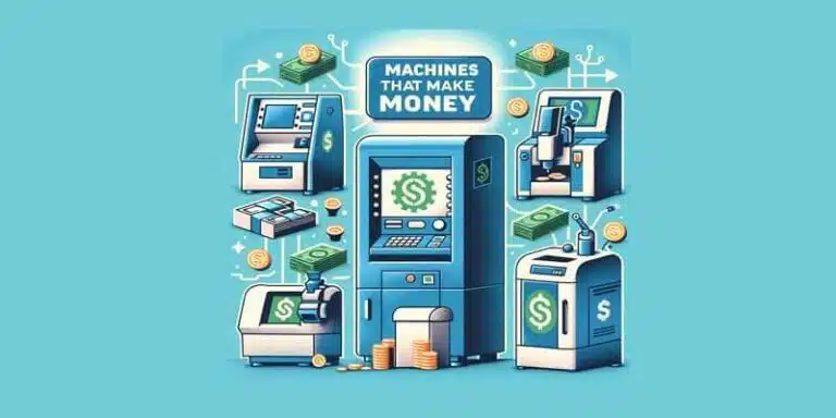 Blog post cover for the topic "Machines that make money"